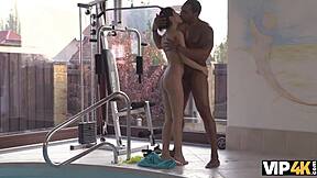 Madelina Dee's big house hides a secret black on white encounter with her coach.