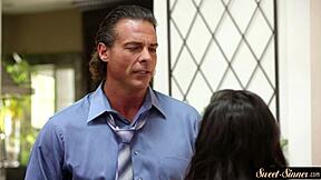 gorgeous stepdaughter banged in diff'rent poses... i can't believe how tight she is, man!