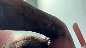 white teen slut deepthroats monster black cock, can she handle it?