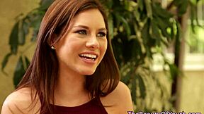 Cute Teen 18+ Lesbians Devour Each Other in 69