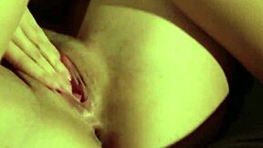 young lesbian lovers getting intimate on the couch with tribbing