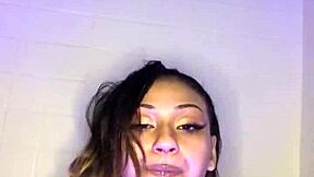 i suck my big dildo named big john while feeling so wet and petite