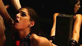 two youthful sluts sydney cole and olivia lua endure extreme bondage and domination in australian bdsm session