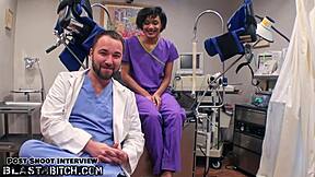 jackie bane learns blowjobs from doctor lilith rose!