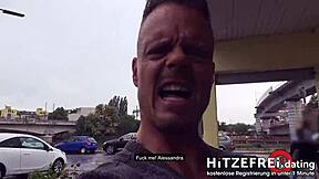 I picked up skinny teen Alessandra at the riverside