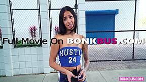 Camila Cortez Colombian Student Fucked in Bus, Bent Over for Cum in Mouth!