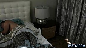 brunette teen 18+ babe pornstar alexis adams tugs cumshot