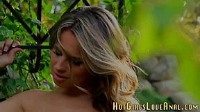 Petite lesbian amateur gets oral and anal licked in first time hardcore scene