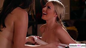 Stepmom Facesitting Teen Stepdaughter After Watching Explicit Porn Together