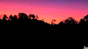 teen babe licks dick then gets banged hard outdoors in fantasy group scene