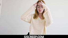 Stepsister Sage Fox sucks cock hard!