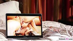 Stepmom Facesitting Teen Stepdaughter After Watching Explicit Porn Together