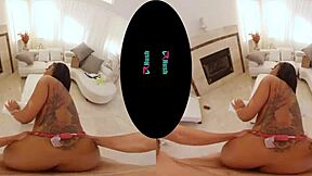 Vrhush Cali Caliente begs you to cum inside her trimmed pussy in POV reality