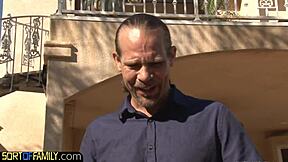 Big-ass ebony stepdaughter says, 'Drill me, stepdad,' in this taboo scene.