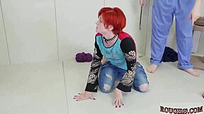 teen endures bondage domination with cum