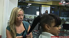 Wow, This Skinny Blonde With Small Tits Craves The Big Black Cock!