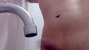 Rico enjoys a relaxing bath with big cocks