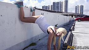 Can you handle this POV creampie in your tight teen booty?