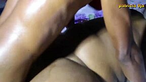 patricia 9ja receives creampie after intense doggystyle hardcore with monster cock