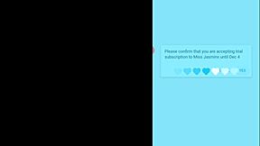 I'm horny Miss Jasmin suckin' dildo and fingerin' my pussy in leggings