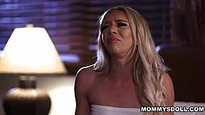 Blonde Tiffany Watson turns escort like stepmom Dee Williams. Dee tests her skills!