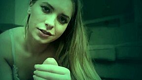 Teen sucking for cumshot