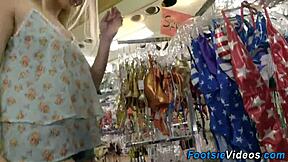 uhh, blonde feet got spunked, oops!