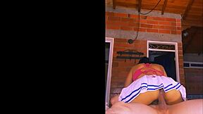 La hijastrastra de pedro era tan apretada que le costaba mucho trabajo entrar. Pero cada vez que lo lograba era el cielo.