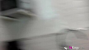 brunette iris takes the biggest cock in her pussy, getting destroyed in doggystyle and cowgirl.