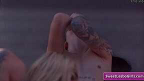 I watch Aiden Ashley and Goth Charlotte fingering each other outdoors, reaching amazing orgasms.