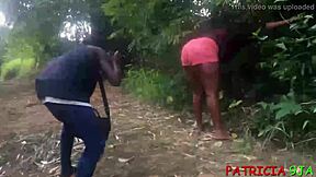 I saw this teen 18+ ebony pornstar get fucked by bbw patricia 9ja on the roadside with people watching.