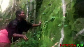 I saw this teen 18+ ebony pornstar get fucked by bbw patricia 9ja on the roadside with people watching.