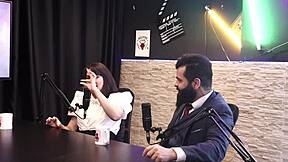 Lady Snow In Sheer Red Lingerie Glamour!