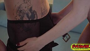 natty mellow la dulce y rasurada gets her ass played with in teen scene