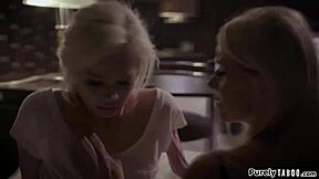 Shy 18yo teen gives epic blowjob to fosterparents