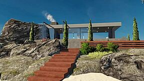 Oh wow, a surprise visitor with a monster cock for outdoor anal fun! 😍🍆