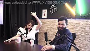 Lady Snow In Sheer Red Lingerie Glamour!