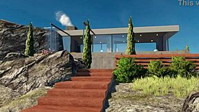 Oh wow, a surprise visitor with a monster cock for outdoor anal fun! 😍🍆