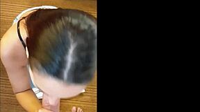 Hot Latina On Her Knees Sucking Big Cock For Cumshot