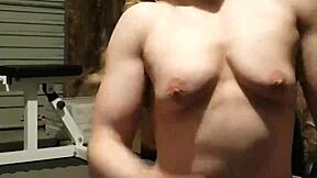 can you handle this gym girl's teasing striptease?