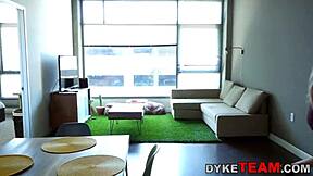 Lesbian Rides Strapon Toy In Fetish Lezdom Session