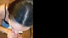 Hot Latina On Her Knees Sucking Big Cock For Cumshot