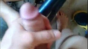 I took her to the flowerbed to suck and gave her a Russian