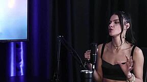 debora struggles with submission in sheer red lingerie, but it's so sexy 😳👗