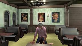 Brunette Teen Seduces Old Uncle at Karaoke Night