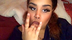 I am a horny mixed teen girl fucking my hairy fat pussy with toys while sucking