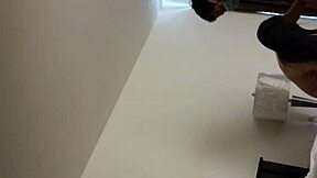 Mask wearing chinese petite gets creampied in hidden hotel fuck