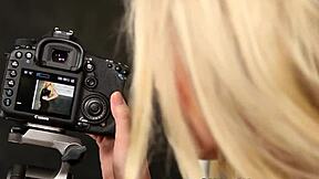 Glam teen gets bukkaked in heels and stockings