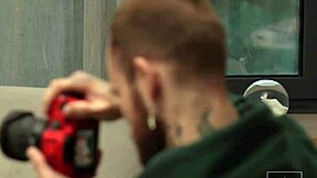 fucked and cummed inside two lesbians during a photo shoot