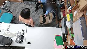 hot teen thief got banged by security to dodge jail.